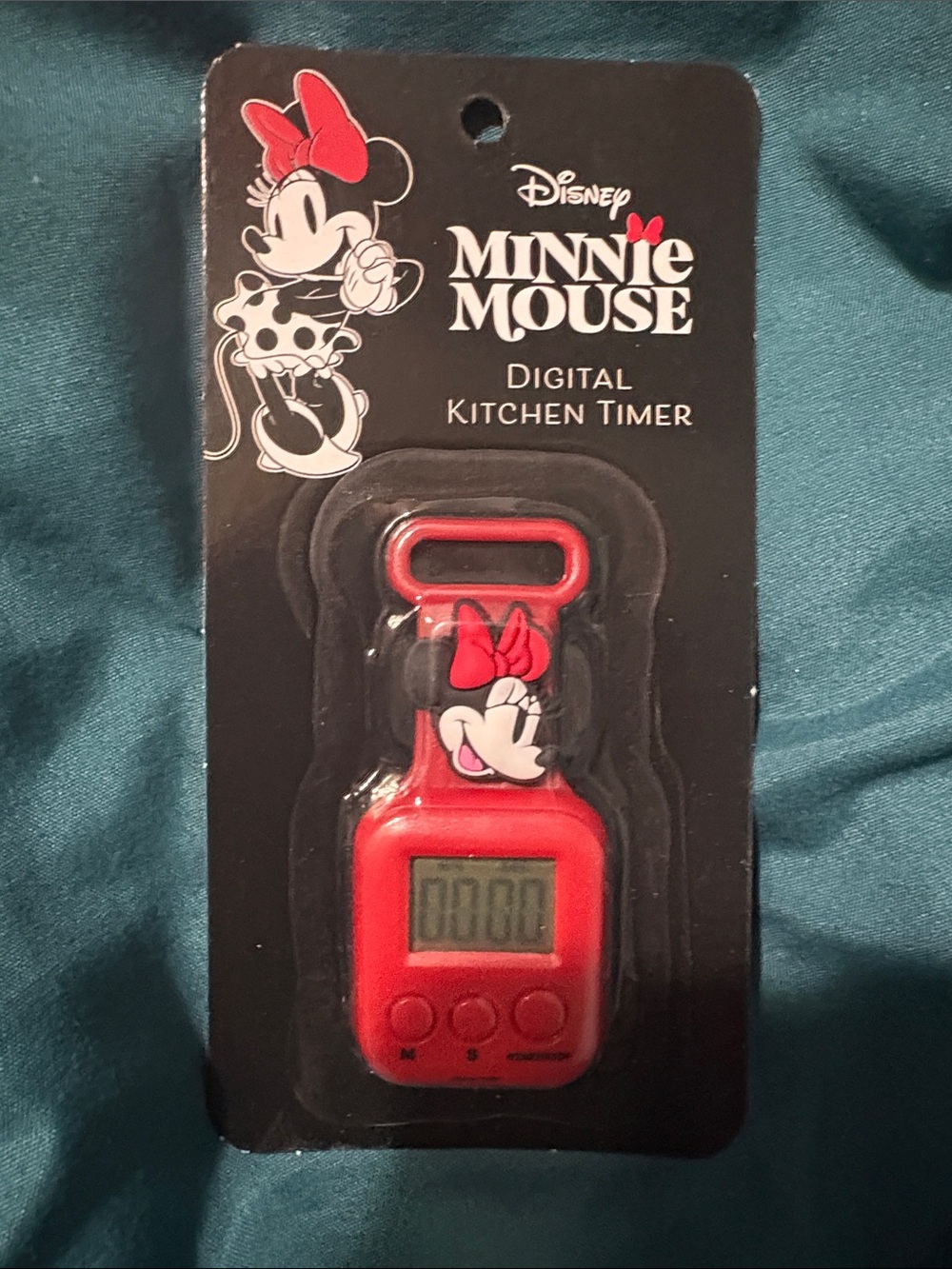 Disney Minnie Mouse Red and Black Digital Kitchen Timer
